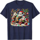 Hilarious Opossums in Christmas Lights Holiday Possum Spirit T-Shirt - T-Shirt | Navy