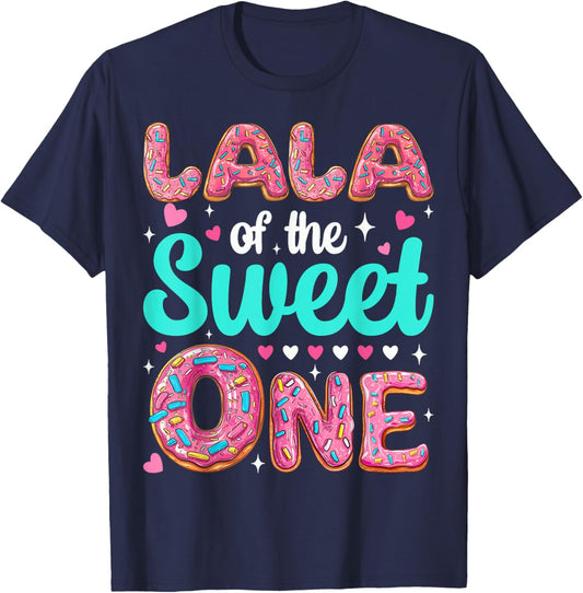 Lala of The Sweet One First Birthday Matching Family T-Shirt - T-Shirt | Navy
