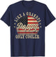 Poppy Like a Grandpa Only Cooler Poppy Father's Day T-Shirt - T-Shirt | Navy