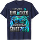 Level 5 Unlocked Awesome Since 2020 5th Birthday Gaming T-Shirt - T-Shirt | Navy