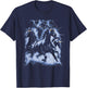 Vintage Horse Lightning Retro 80s 90s Western Grunge Graphic T-Shirt - T-Shirt | Navy