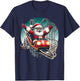 Christmas Santa Riding On Roller Coaster Funny Kids Boys Men T-Shirt - T-Shirt | Navy