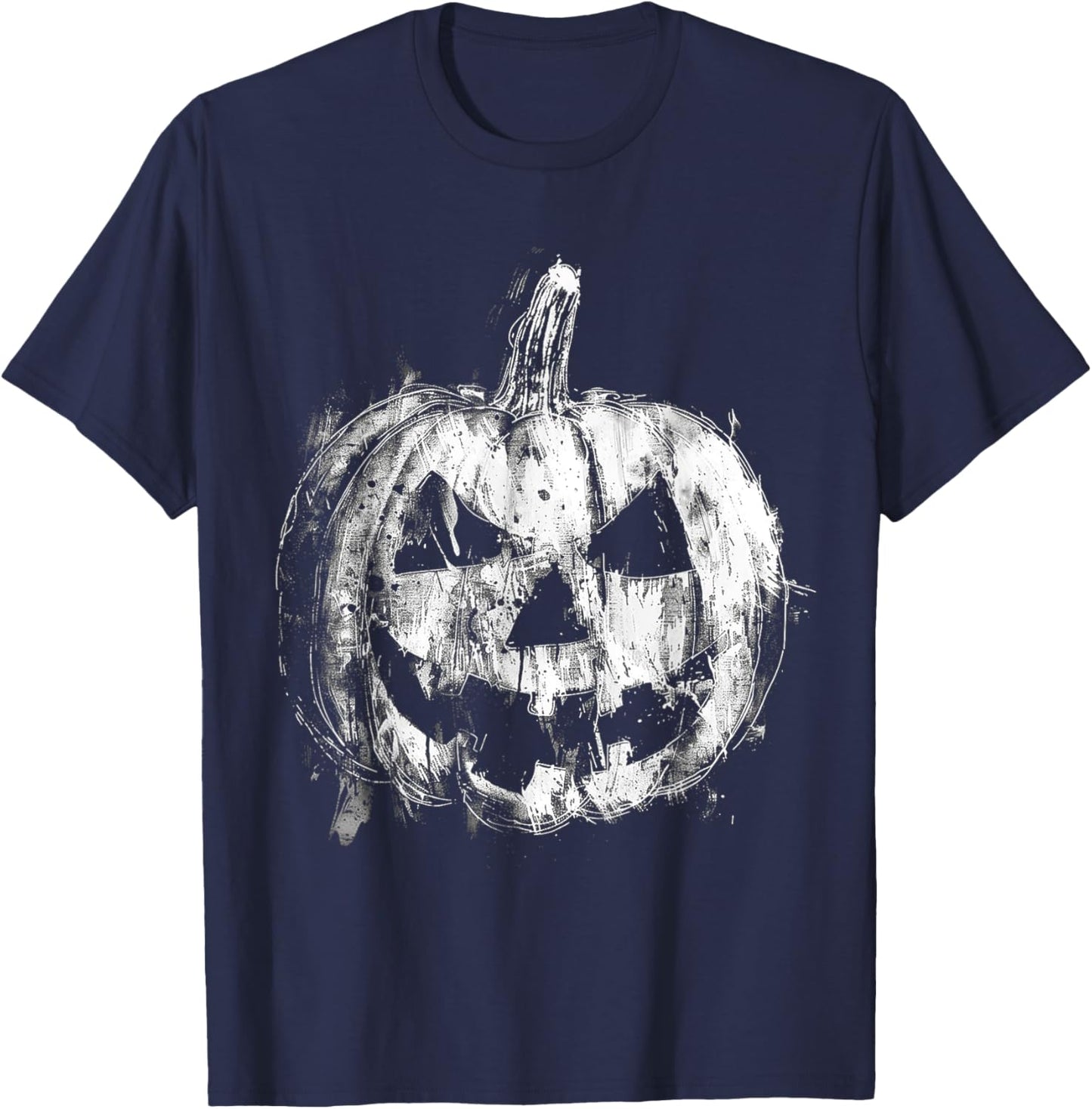 Pumpkin Costume Halloween Graphic Art Pumpkin T-Shirt - T-Shirt | Navy