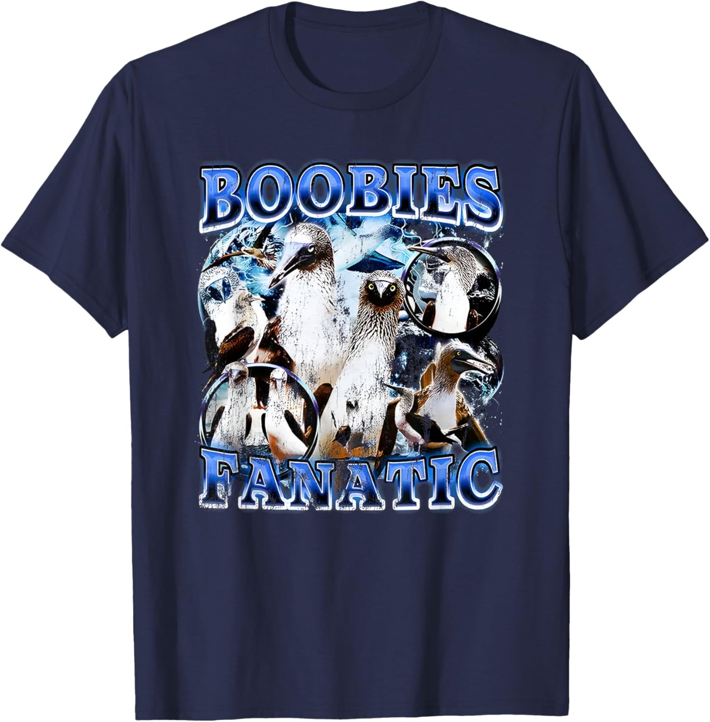 Boobies Fanatic T-Shirt - T-Shirt | Navy