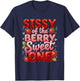 Sister Sissy of The Berry Sweet One Cute First Birthday T-Shirt - T-Shirt | Navy