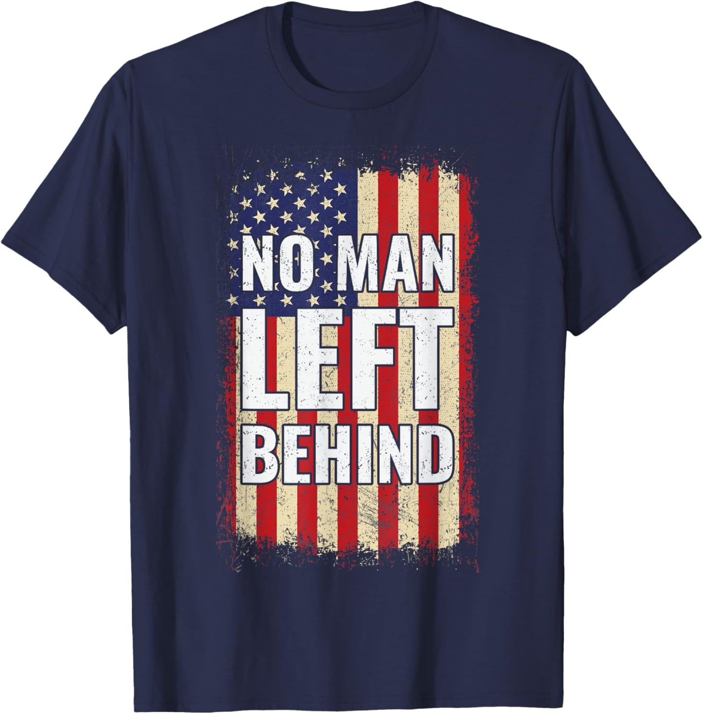 No Man Left Behind T-Shirt - T-Shirt | Navy
