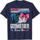 Burnouts Or Bows Your Godmother Loves You Gender Reveal T-Shirt - T-Shirt | Navy