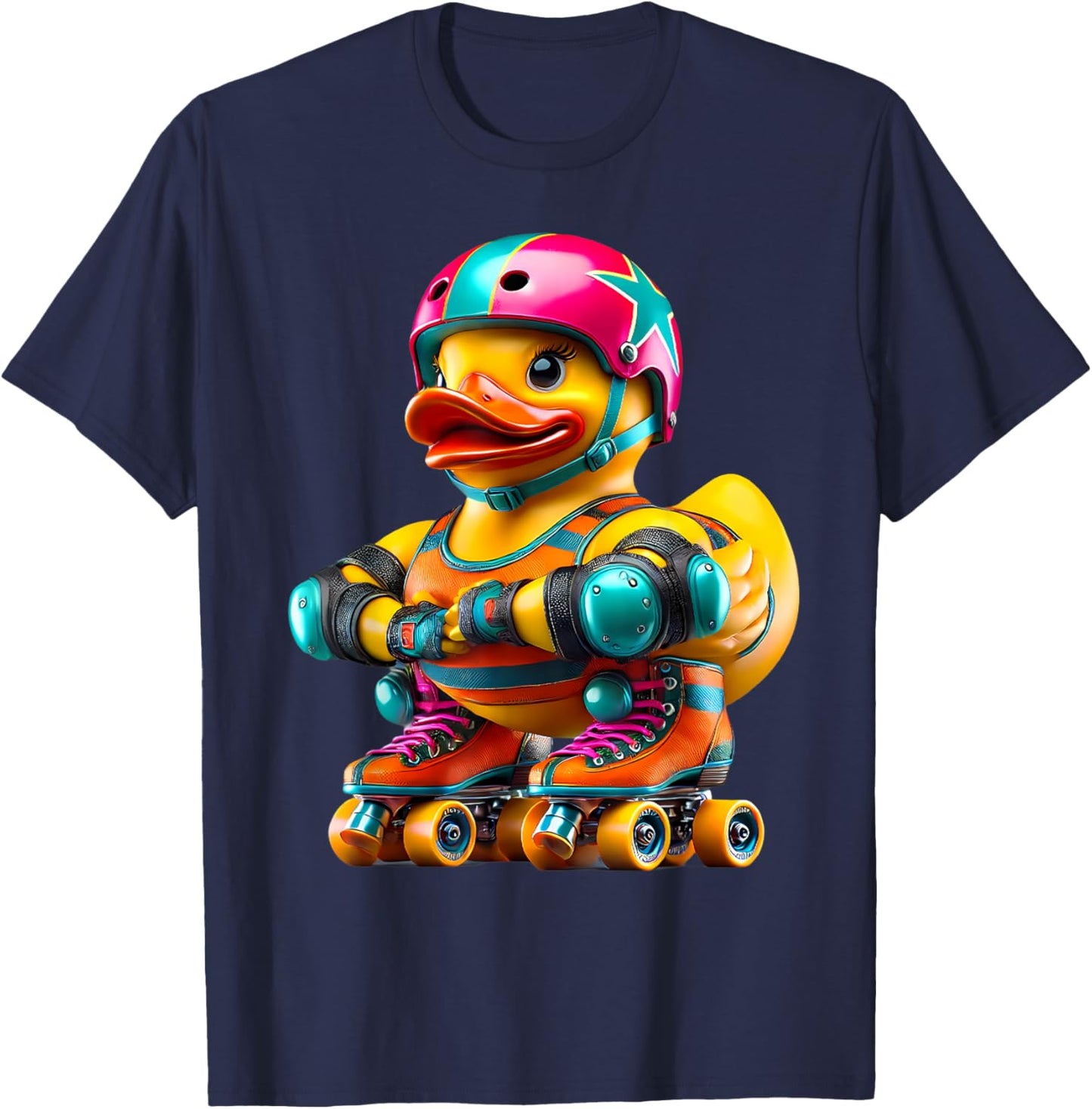 Rubber Duck Roller Derby Ducky Duckie Men Women Kids T-Shirt - T-Shirt | Navy
