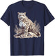 Snow Leopards Lovers Snow Leopard T-Shirt - T-Shirt | Navy