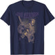 Jimi Hendrix Playing Guitar Purple Yellow T-Shirt - T-Shirt | Navy