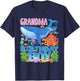 Grandma of The Birthday Boy Aquarium Sea Animals Matching T-Shirt - T-Shirt | Navy