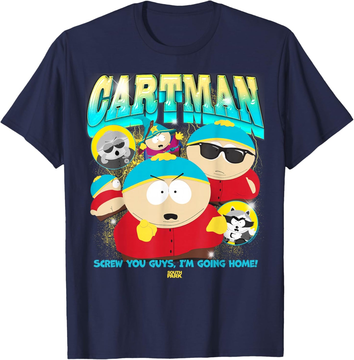 South Park Eric Cartman Screw You Guys I'm Going Home! T-Shirt - T-Shirt | Navy