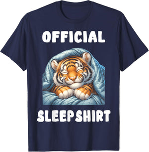 Tiger - Official Sleepshirt Pajamas Nightgown T-Shirt - T-Shirt | Navy