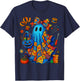 Halloween Boo Ghost Patchwork Quilter Quilting Sewing T-Shirt - T-Shirt | Navy