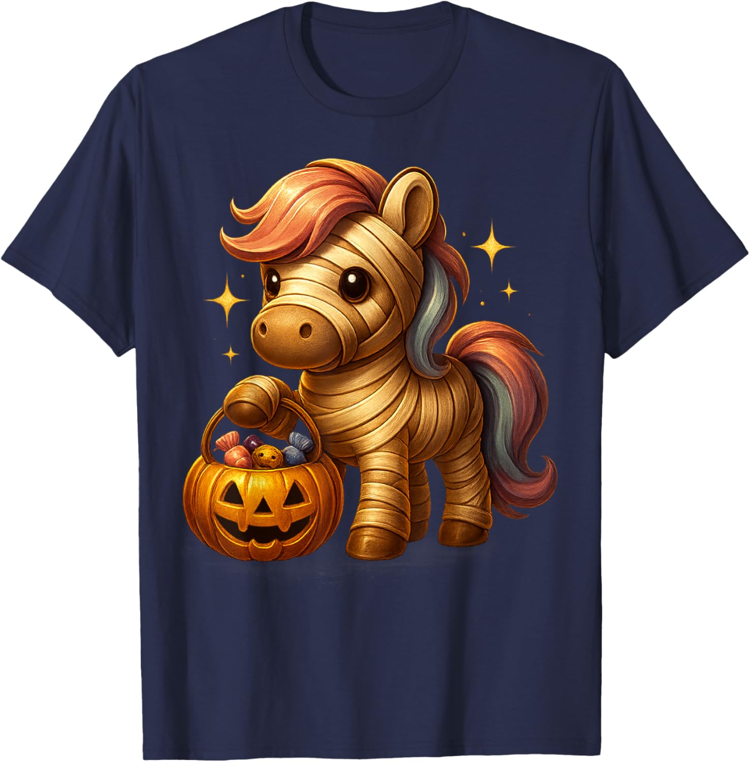 Cute Horse Halloween Costume Toddler Boys Girls T-Shirt - T-Shirt | Navy