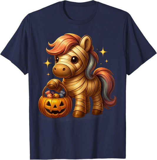 Cute Horse Halloween Costume Toddler Boys Girls T-Shirt - T-Shirt | Navy