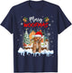 Merry Woofmas Cavapoo Christmas Tree Dog Lover Xmas T-Shirt - T-Shirt | Navy
