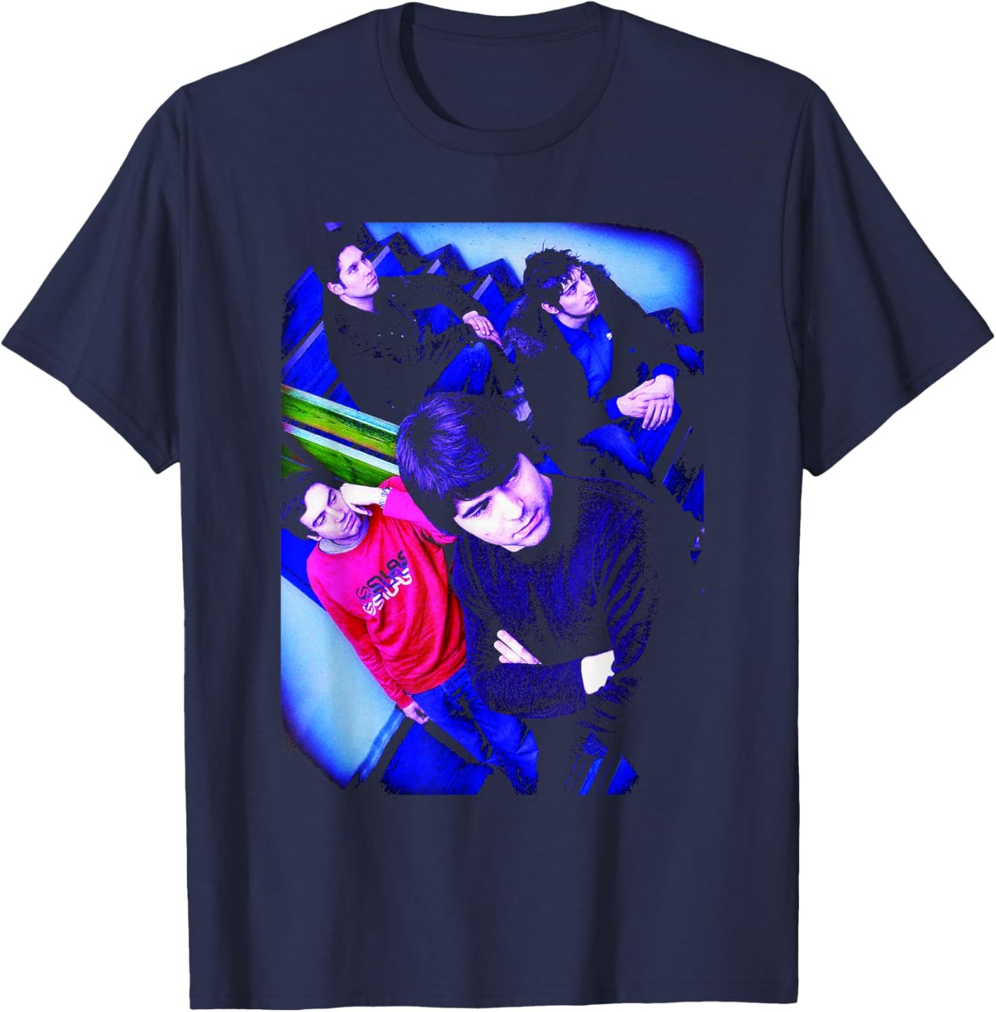 Snow Patrol Run Final Straw Era Band Portrait T-Shirt - T-Shirt | Navy