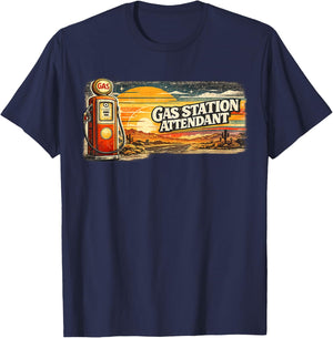 Gas Station Attendant T-Shirt - T-Shirt | Navy