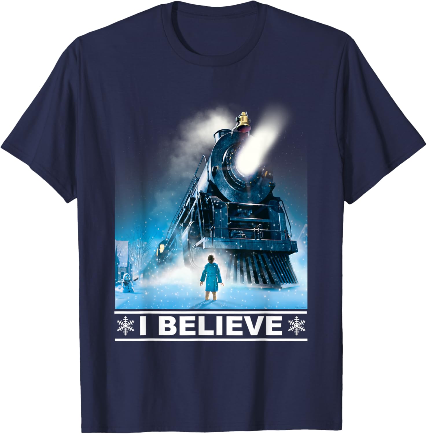 The Polar Express I Believe T-Shirt - T-Shirt | Navy