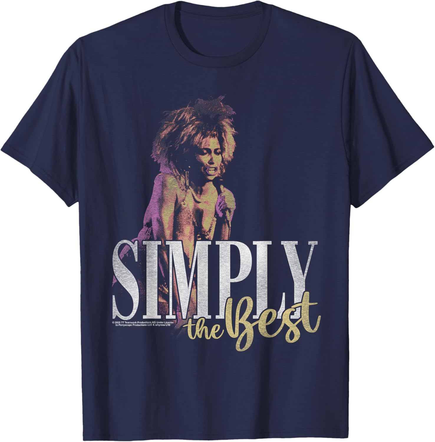 Tina Turner Simply The Best T-Shirt - T-Shirt | Navy