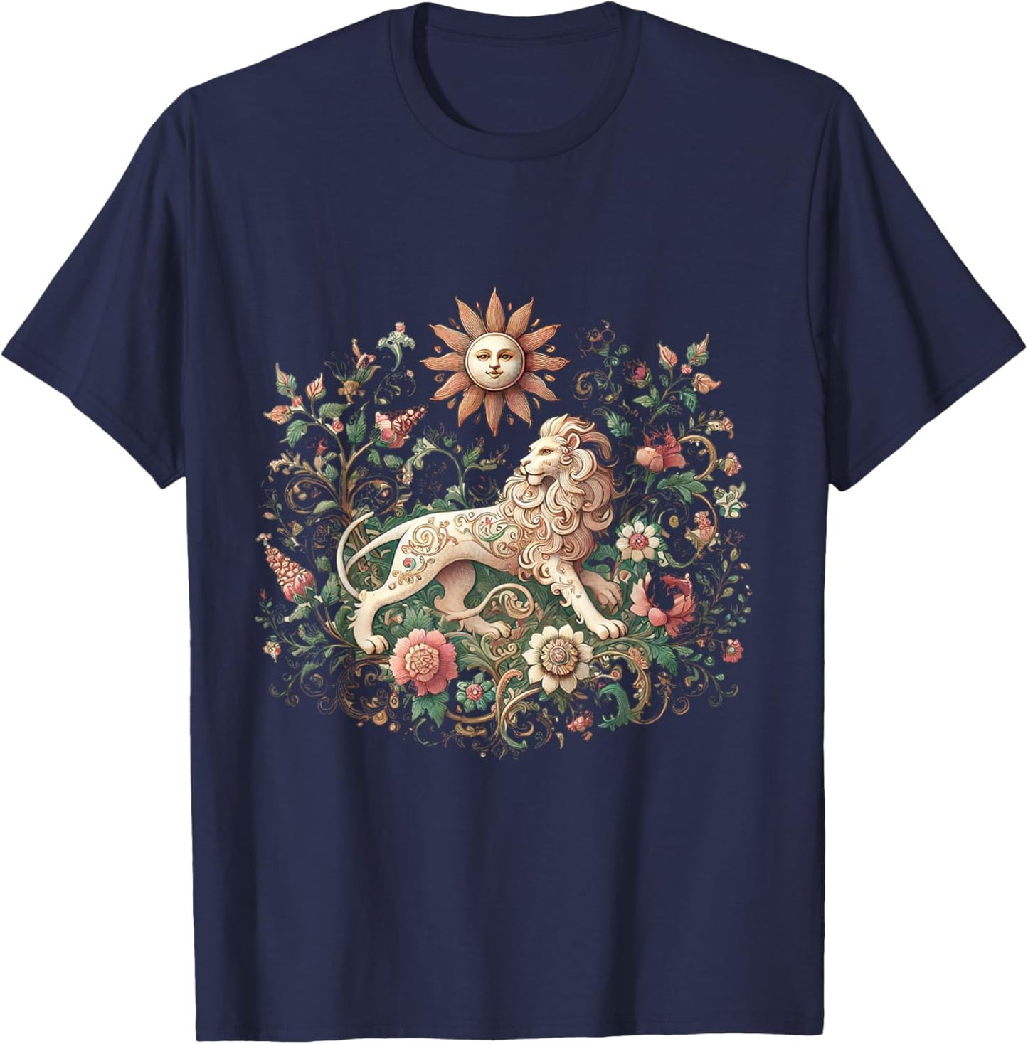 Persian Lion and Sun, Shir o Khorshid T-Shirt - T-Shirt | Navy