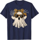 Halloween Cute Ghost Glasses Costume Girl Kids Toddler Women T-Shirt - T-Shirt | Navy