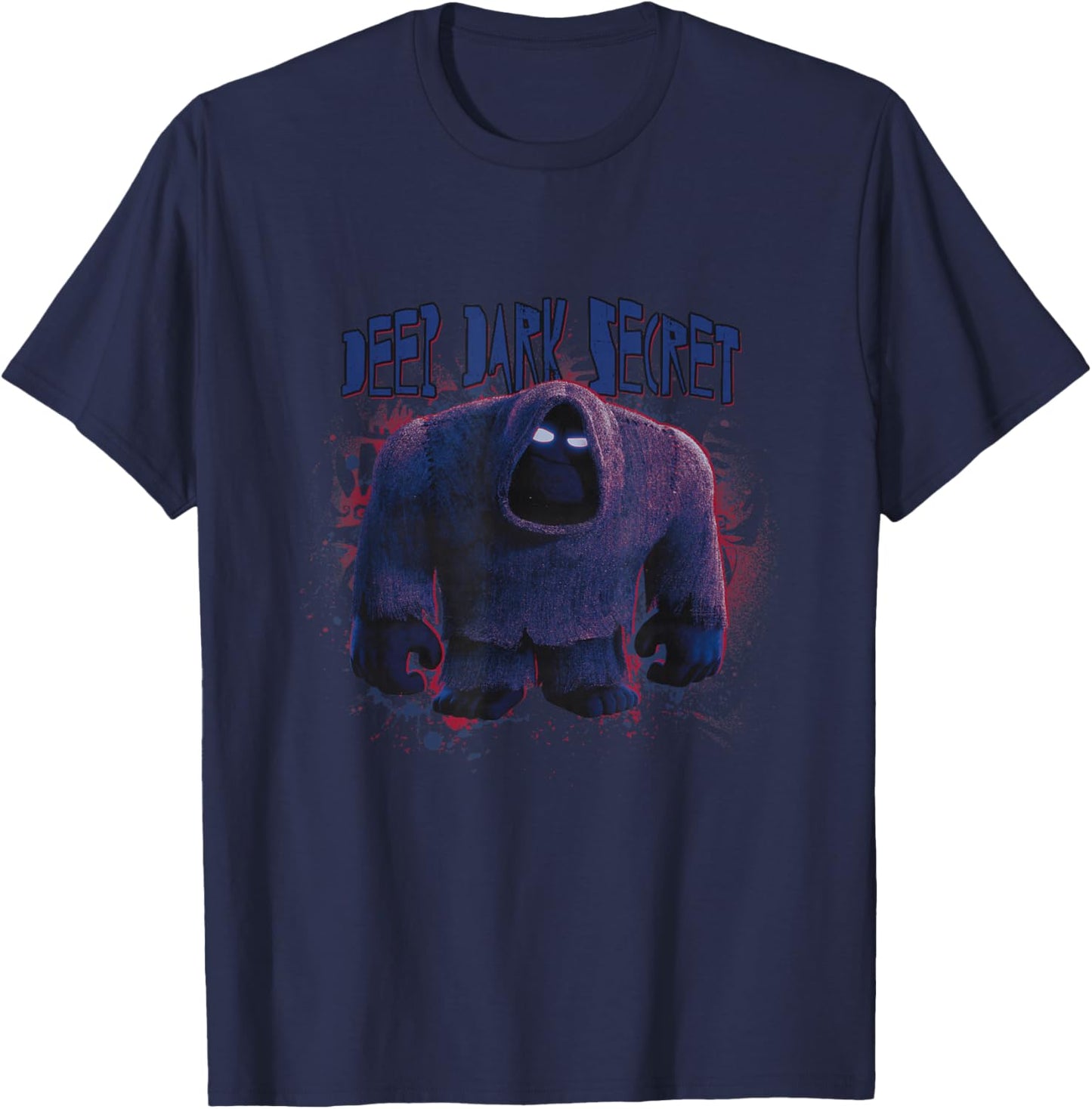 Disney Pixar Inside Out 2 Deep Dark Secret Splash Paint Logo T-Shirt - T-Shirt | Navy