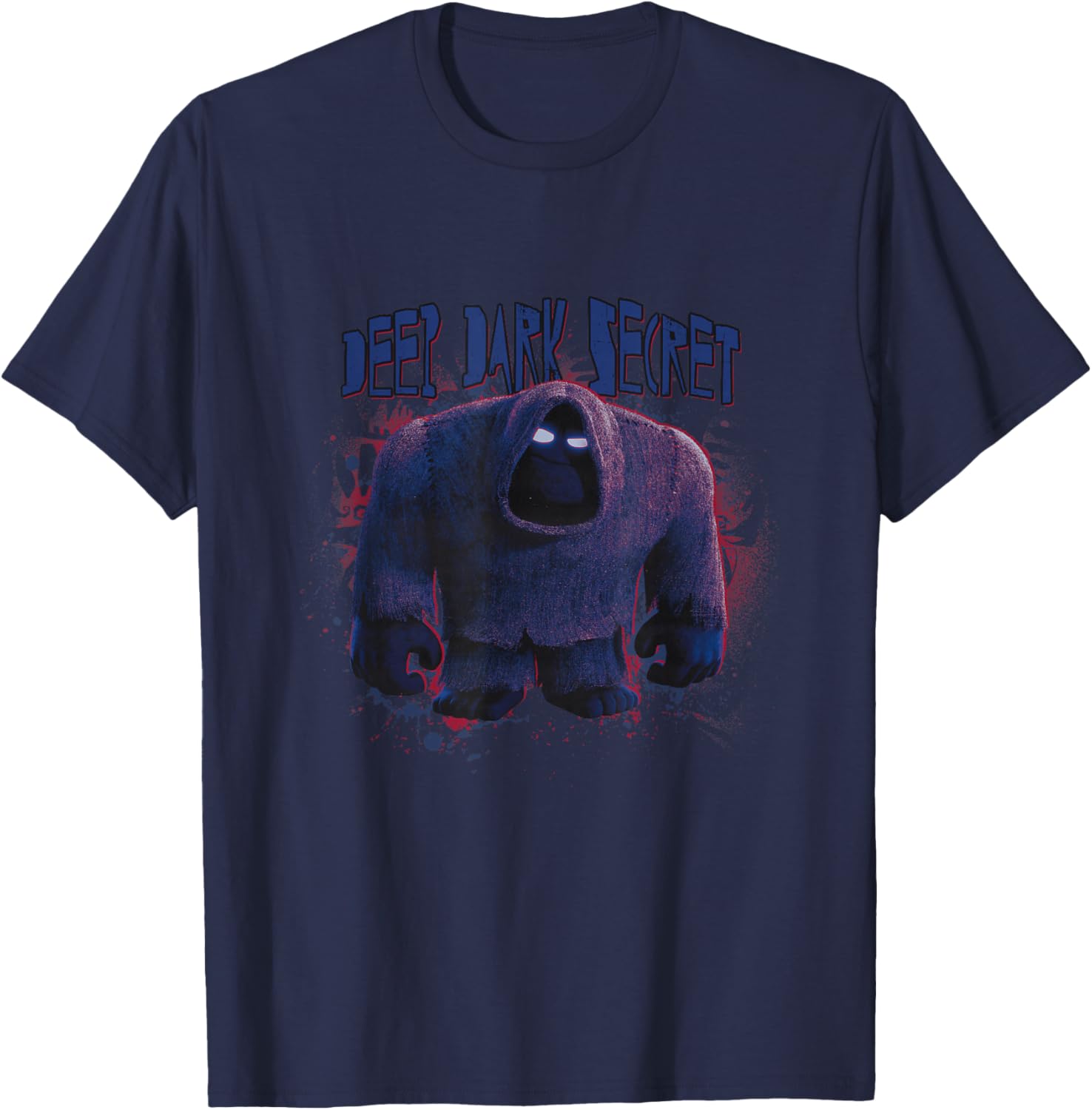 Disney Pixar Inside Out 2 Deep Dark Secret Splash Paint Logo T-Shirt - T-Shirt | Navy