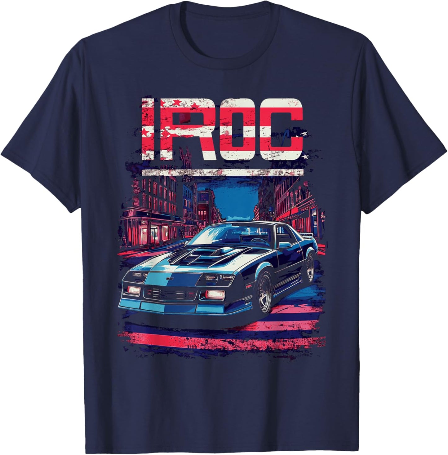 1980's IROC, IROC-Z Muscle Car American Muscle Retro classic T-Shirt - T-Shirt | Navy
