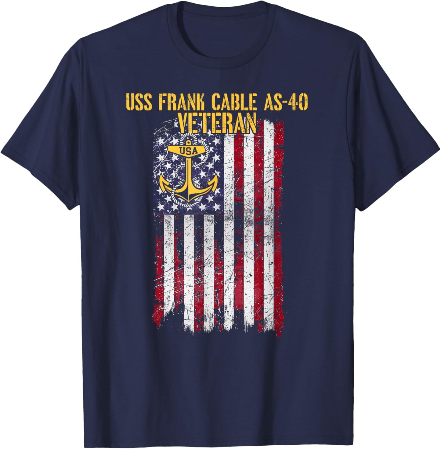 USS Frank Cable AS-40 Submarine Tender Veteran T-Shirt - T-Shirt | Navy