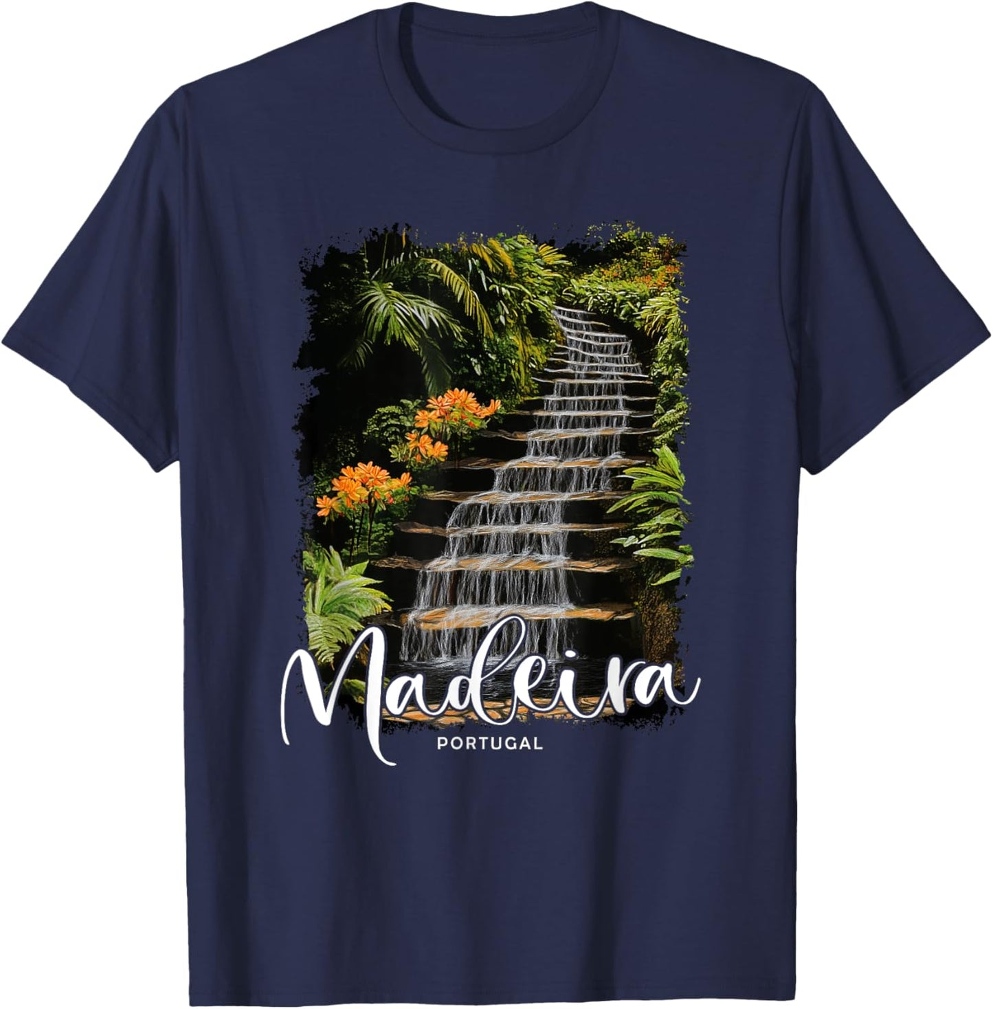 Madeira Island Portugal Vacation Souvenir Trip For Travelers T-Shirt - T-Shirt | Navy