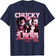 Chucky and Tiffany Gothic Love Chucky Gets Lucky T-Shirt - T-Shirt | Navy