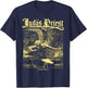 Judas Priest Sad Wings Album Square T-Shirt - T-Shirt | Navy
