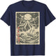 Japanese Octopus Sea Monster Cthulhu Kraken Men Women Kids T-Shirt - T-Shirt | Navy