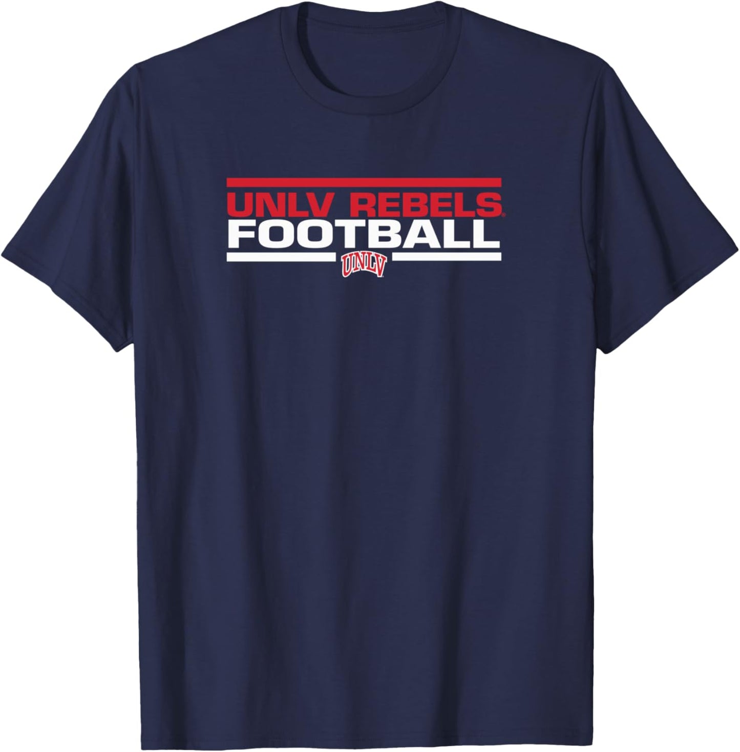 UNLV Rebels Football Tackle Black Officially Licensed T-Shirt - T-Shirt | Navy