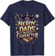 Nerdy Dads Build Character Funny RPG Dice Tabletop Gamer T-Shirt - T-Shirt | Navy