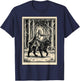 Knight Riding Cat T-Shirt - T-Shirt | Navy