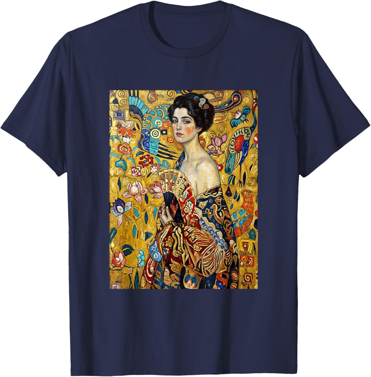 Gustav Klimt La Dame T-Shirt - T-Shirt | Navy