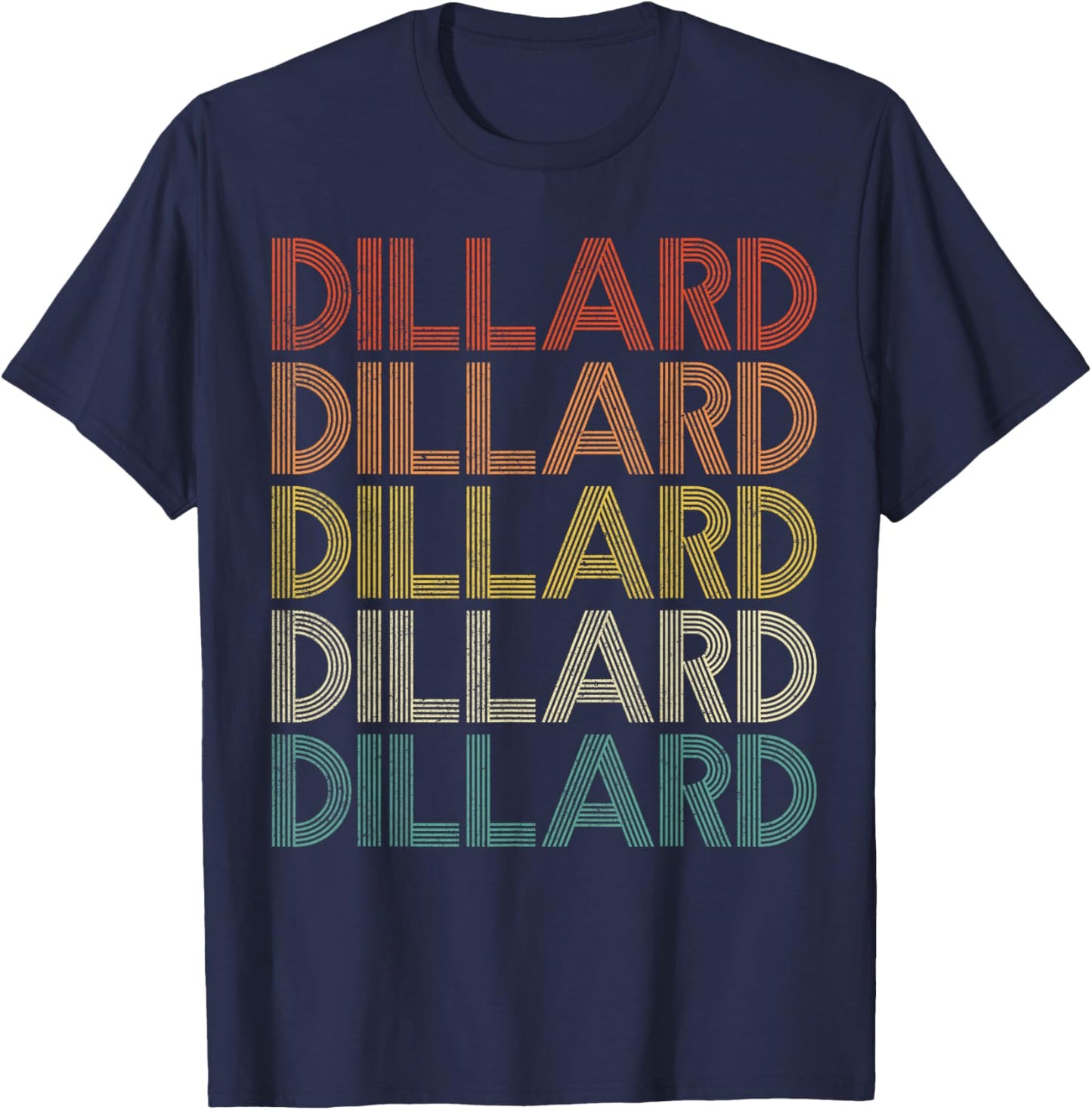 Dillard Retro Vintage T-Shirt - T-Shirt | Navy