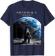 Artemis II Rocket Space Launch Back to The Moon Mission 2026 T-Shirt - T-Shirt | Navy