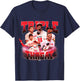Acuna Jr., Olson & Riley | Atlanta MLB Players | TRIO4002 T-Shirt - T-Shirt | Navy