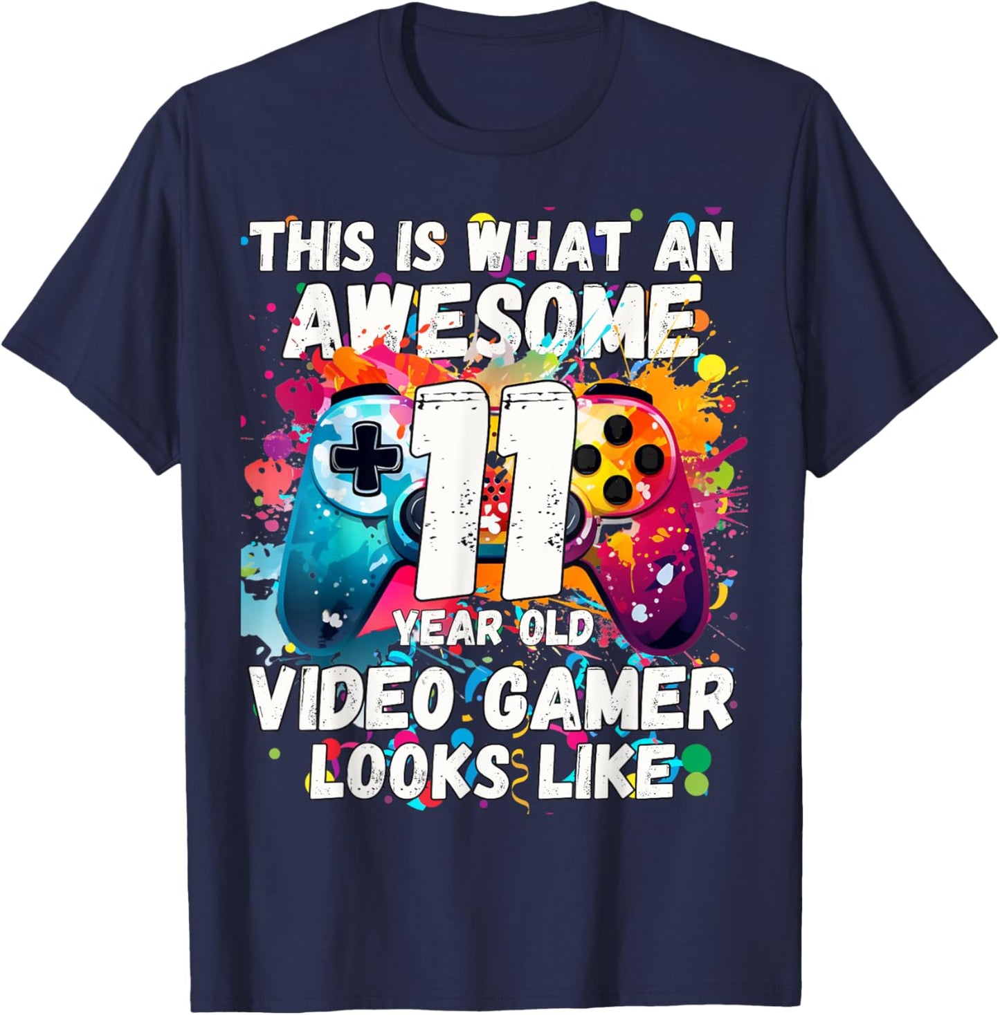 It's My 11th Birthday Boy Spiel auf Videospiel 11. Geburtstag T-Shirt - T-Shirt | Navy