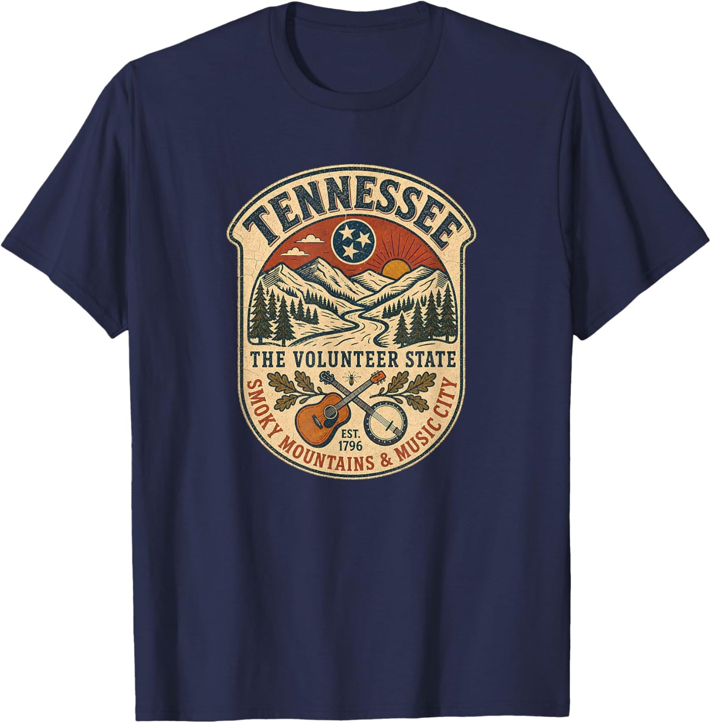 Vintage Tennessee T-Shirt - T-Shirt | Navy