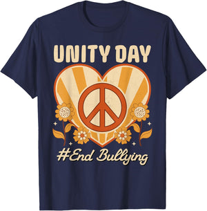 Unity Day Orange Anti Bullying Kindness For Kids teachers T-Shirt - T-Shirt | Navy
