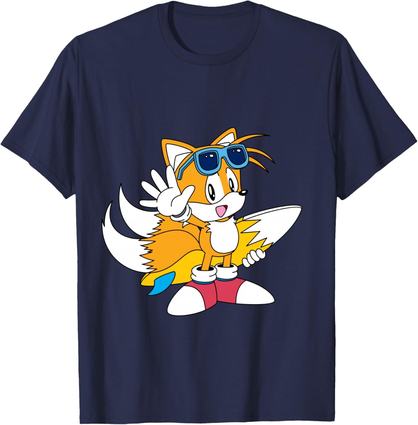 Sonic The Hedgehog Collection Printemps-été Manche Longue T-Shirt - T-Shirt | Navy