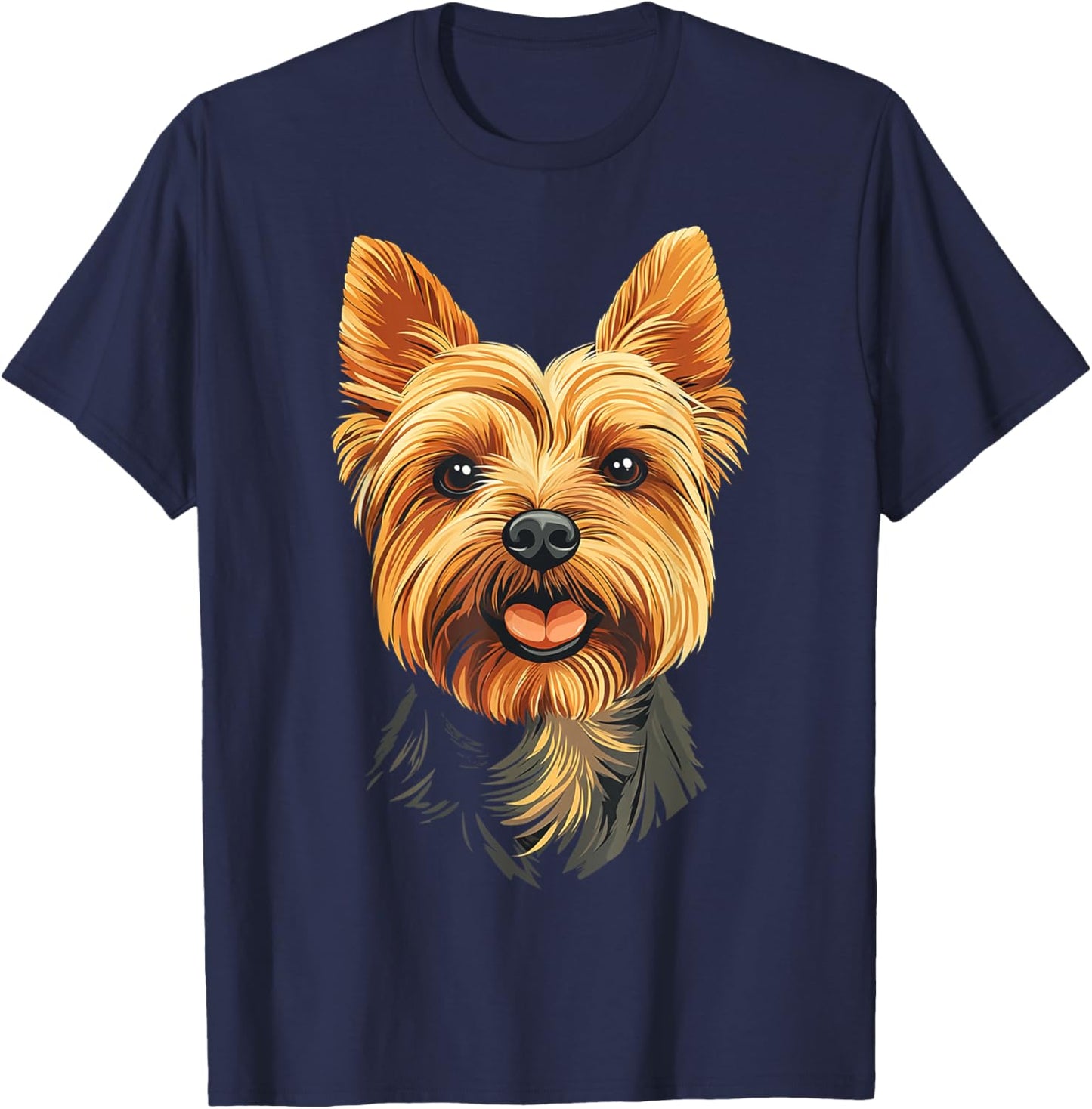 Silky Terrier Dog Motif Pet Art Silky Terrier Men Women Kids T-Shirt - T-Shirt | Navy