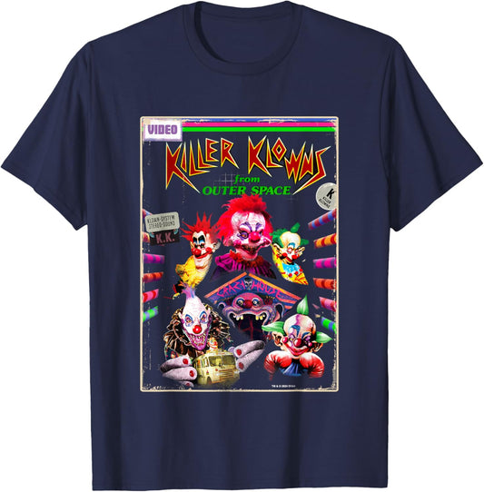 Killer Klowns from Outer Space Klown System Retro Poster T-Shirt - T-Shirt | Navy