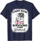 Cheer Mom Surviving Comp weekend Cheerleading T-Shirt - T-Shirt | Navy
