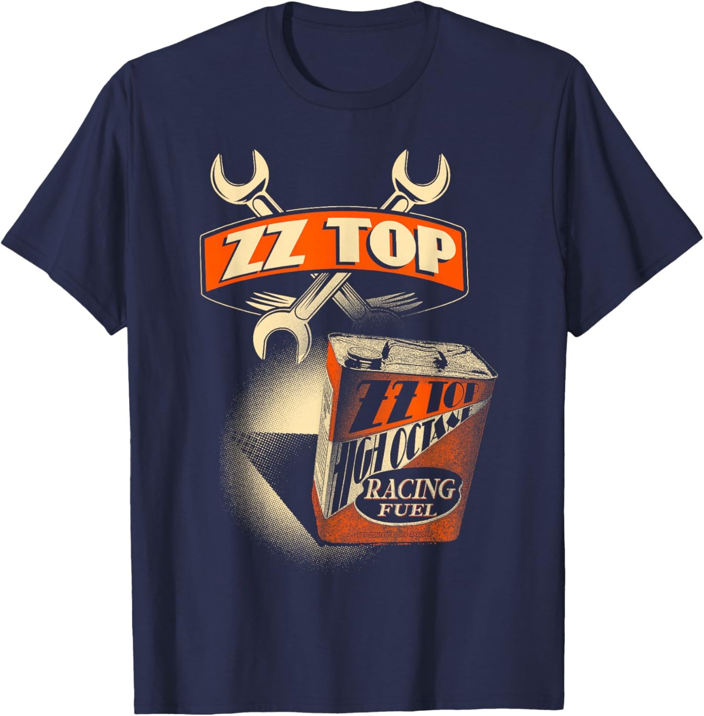 ZZ Top Racing Fuel T-Shirt - T-Shirt | Navy